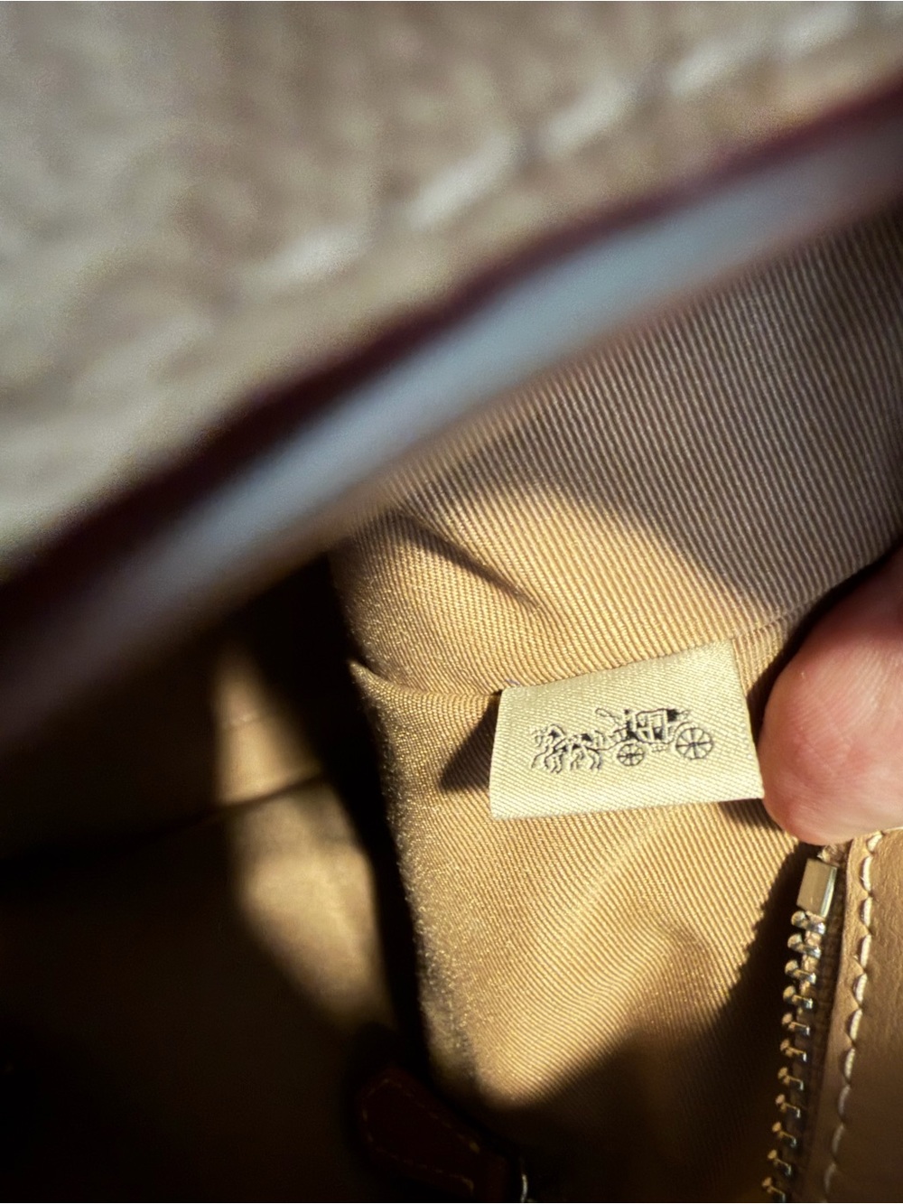 Coach Station Tote Bag in Signature Canvas - Khaki/Chalk - Picture 10 of 14